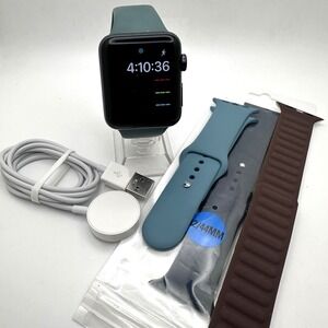 Apple Watch Series 3 42mm GPS A1859 Black 100% Battery Health  Unlocked